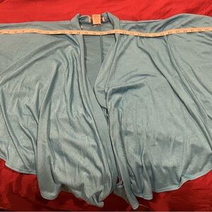 Vintage Robbie Bee Cardigan Womens M Blue Crop Bolero 90s